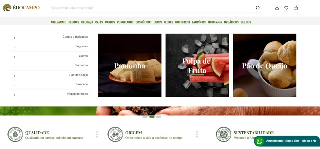 Produtos típicos de Minas Gerais agora estão disponíveis para compra online